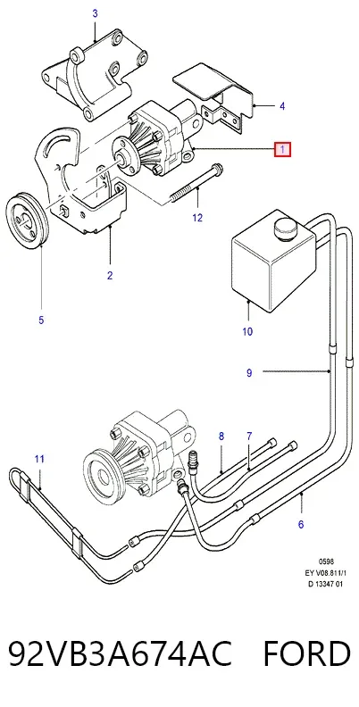 Насос ГУР 92VB3A674AC Ford