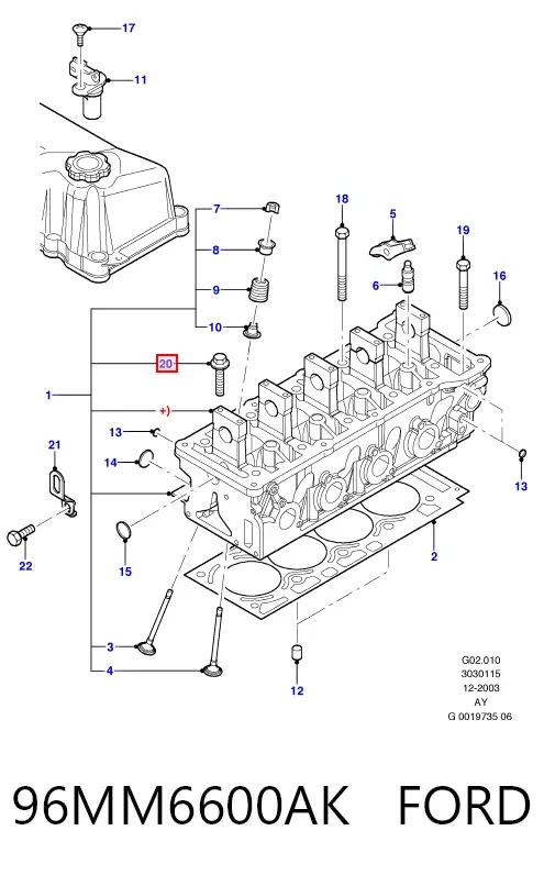 Масляний насос 96MM6600AK Ford