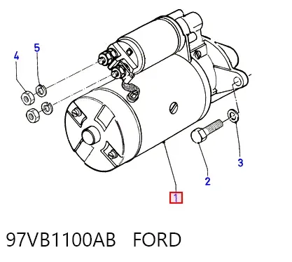 Стартер 97VB1100AB Ford