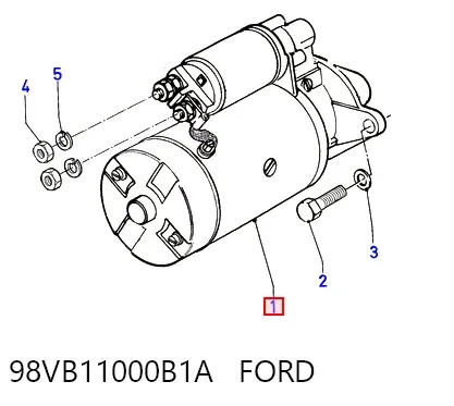 Стартер 98VB11000B1A Ford