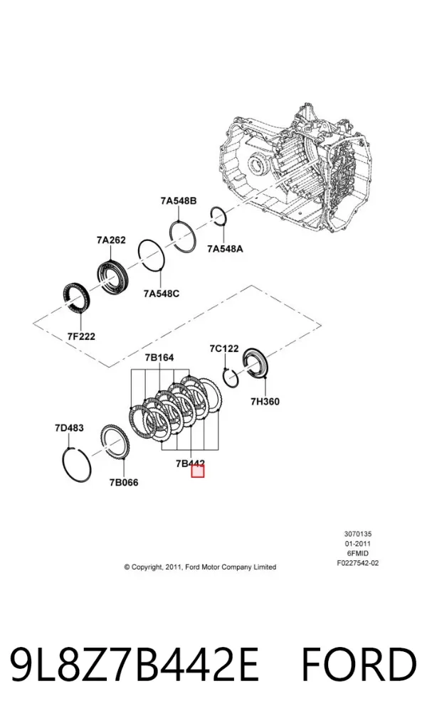  9L8Z7B442E Ford
