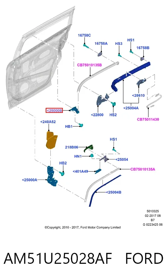  AM51U25028AF Ford