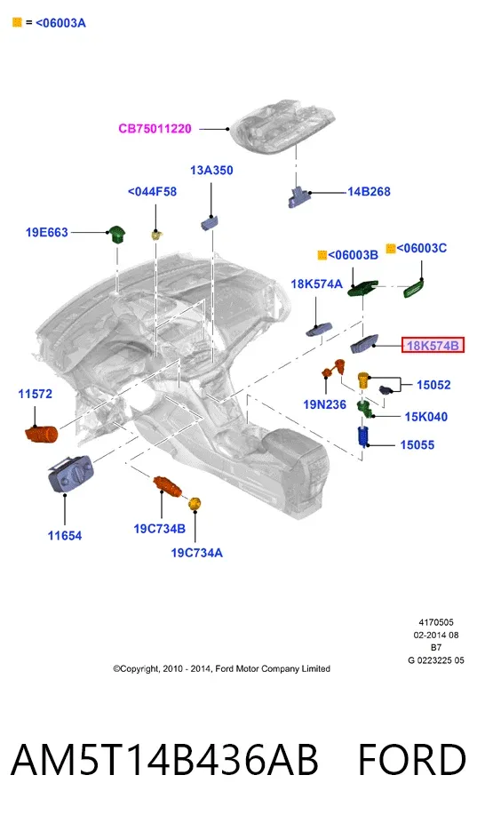  AM5T14B436AB Ford