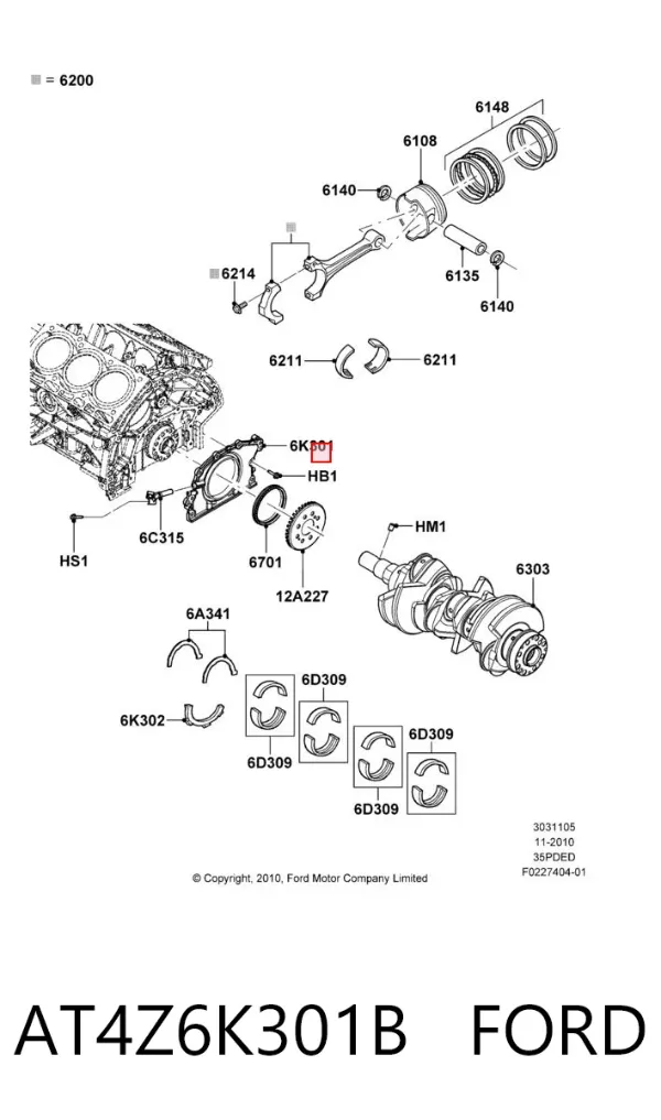  AT4Z6K301B Ford