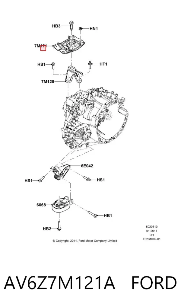  AV6Z7M121A Ford