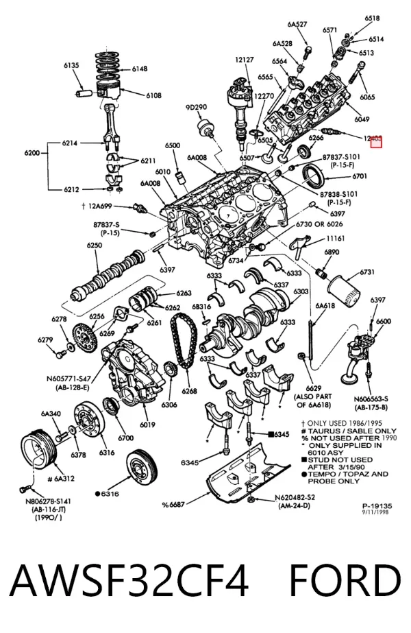 Свічки запалювання AWSF32CF4 Ford