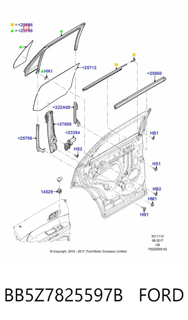  BB5Z7825597B Ford
