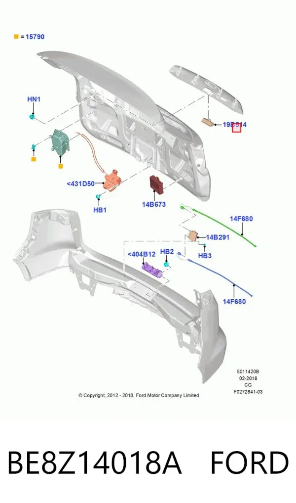  BE8Z14018A Ford