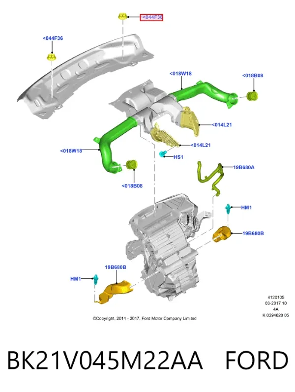  BK21V045M22AA Ford