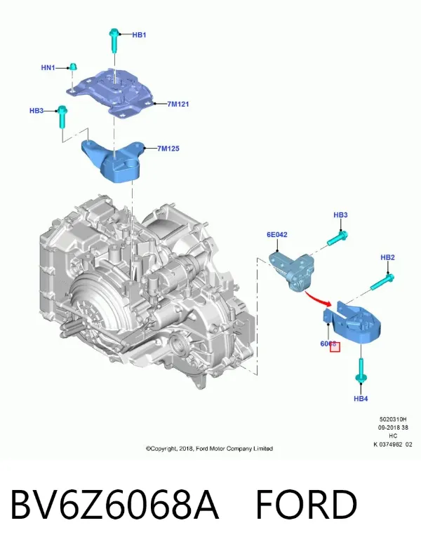 BV6Z6068A Ford
