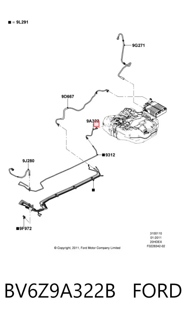  BV6Z9A322B Ford