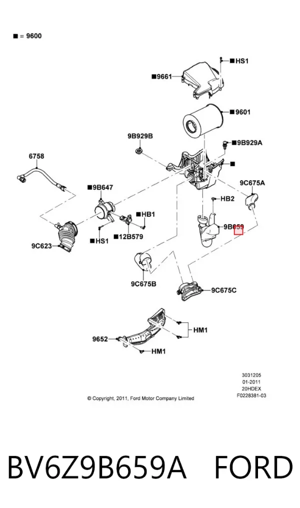  BV6Z9B659A Ford
