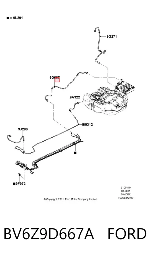 BV6Z9D667A Ford