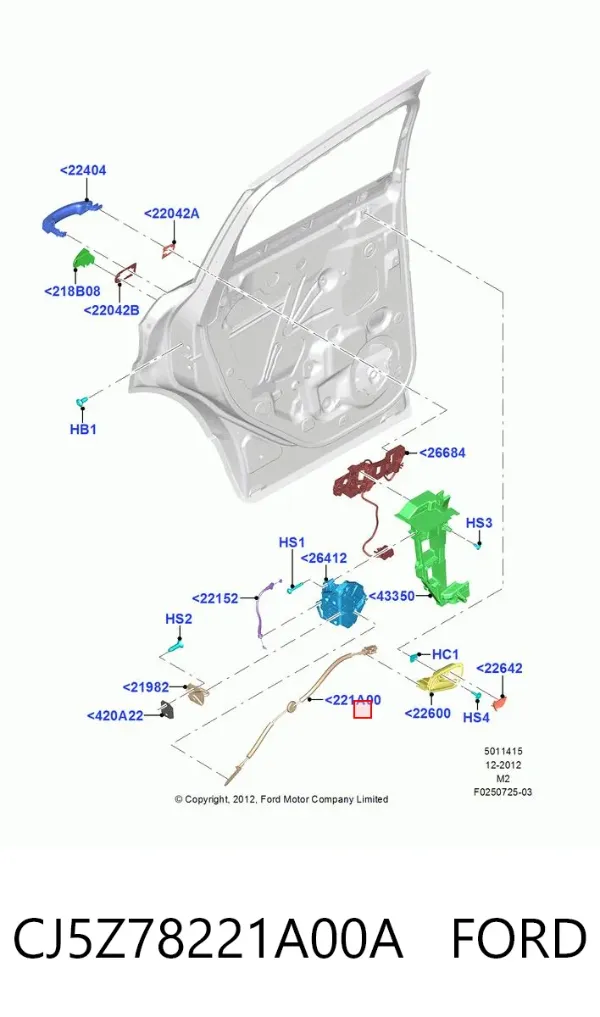  CJ5Z78221A00A Ford
