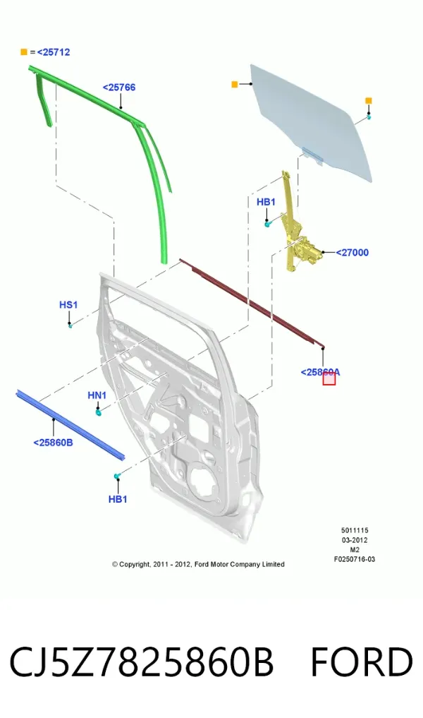  CJ5Z7825860B Ford