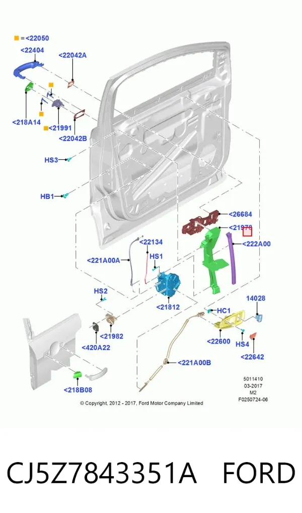  CJ5Z7843351A Ford