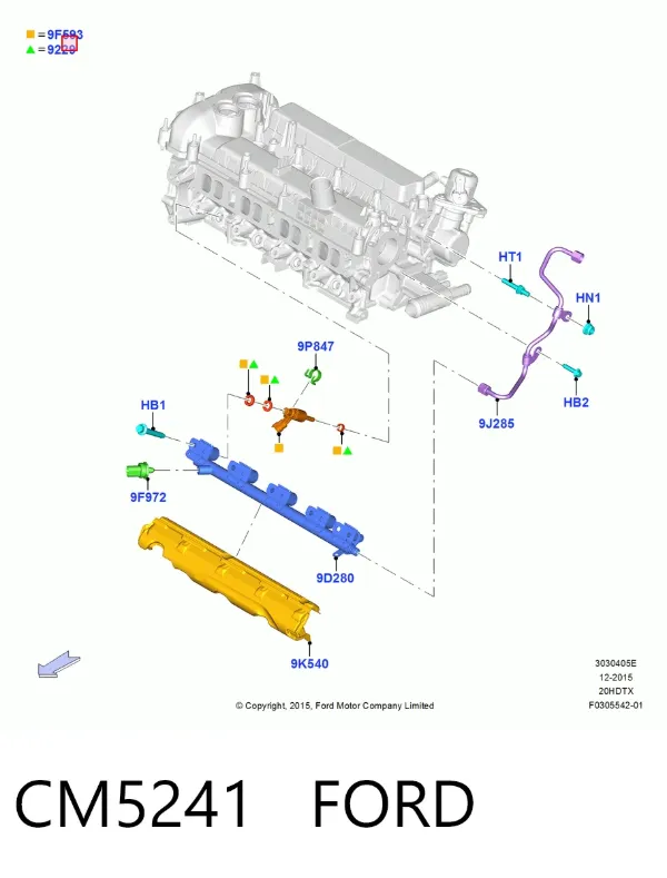 Паливні форсунки Ford Escape II