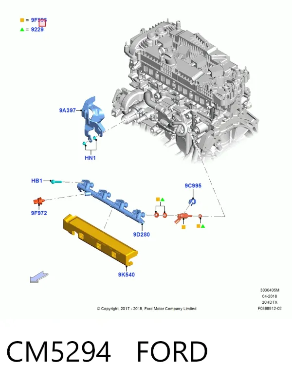 Паливні форсунки CM5294 Ford