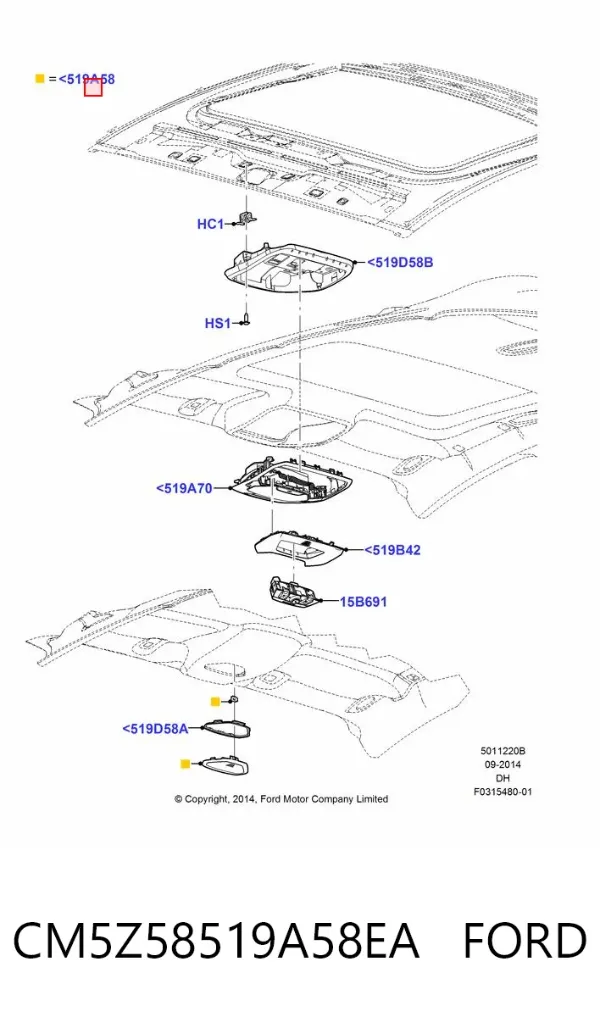  CM5Z58519A58EA Ford