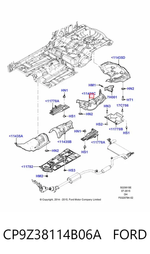  CP9Z38114B06A Ford