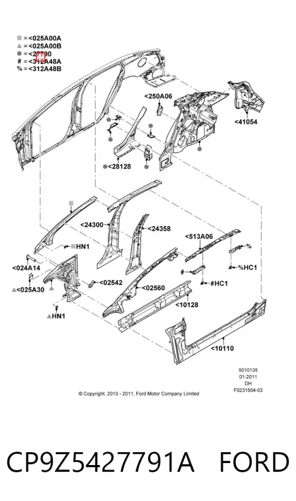  CP9Z5427791A Ford