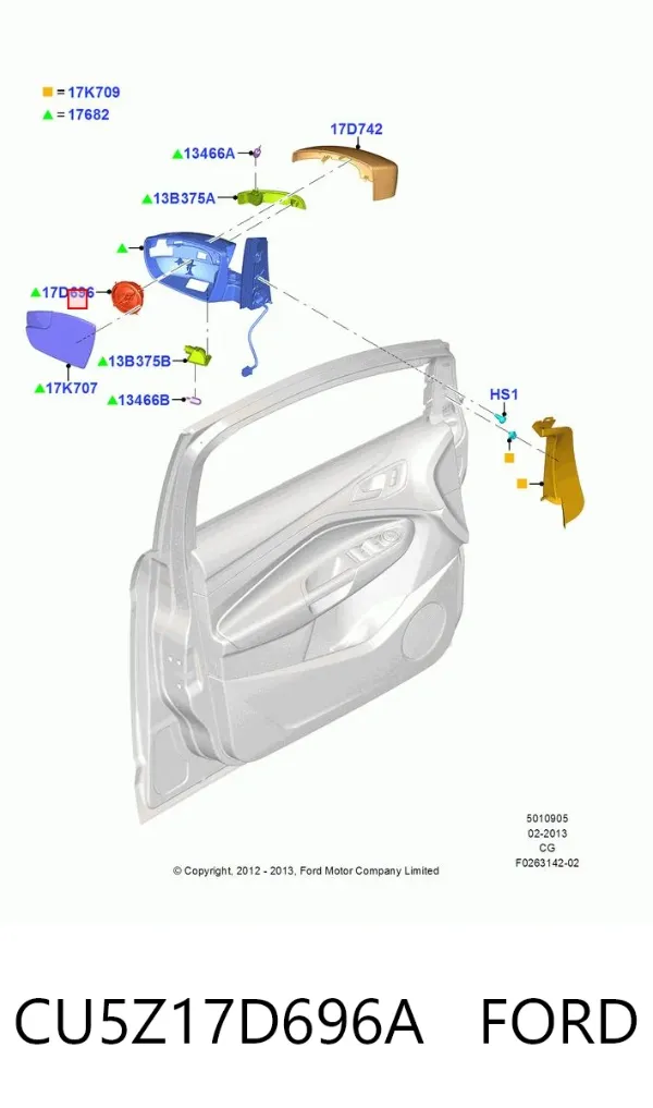  CU5Z17D696A Ford