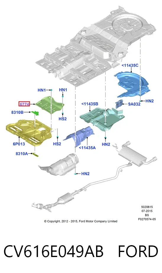  CV616E049AB Ford