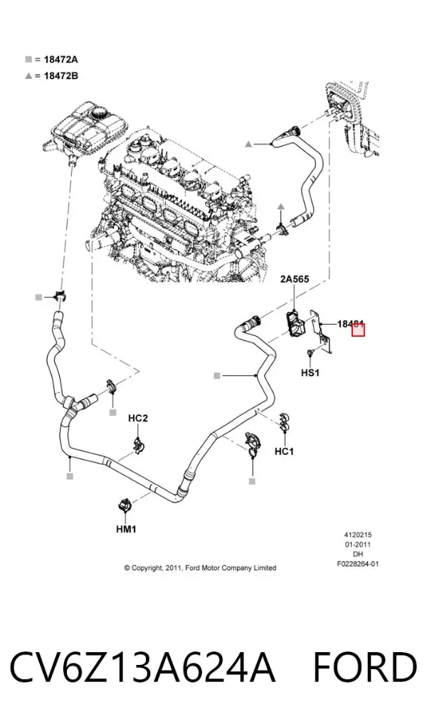  CV6Z13A624A Ford