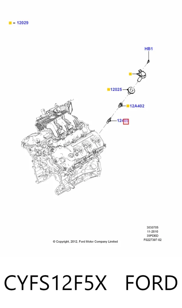 Свічки запалювання CYFS12F5X Ford