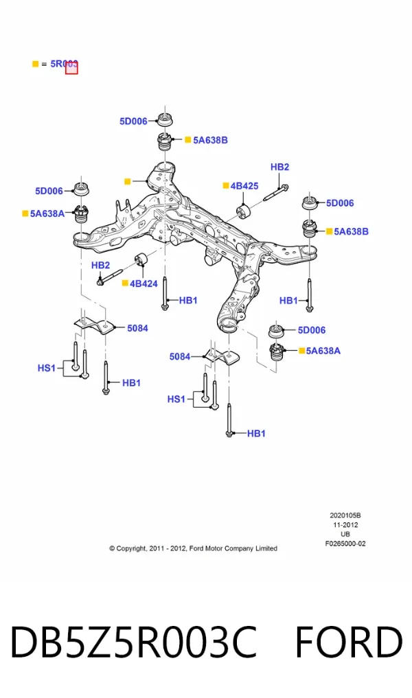 Балка задня Ford Explorer U5