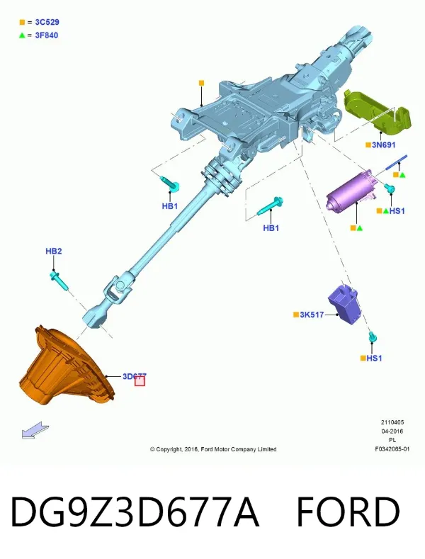 DG9Z3D677A Ford
