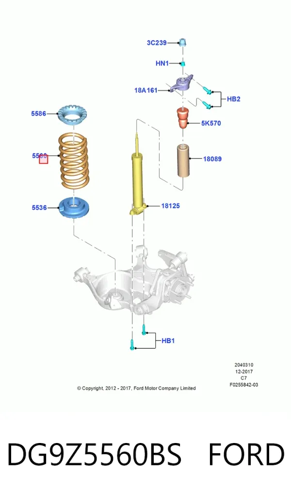 Задні пружини Ford Fusion CD