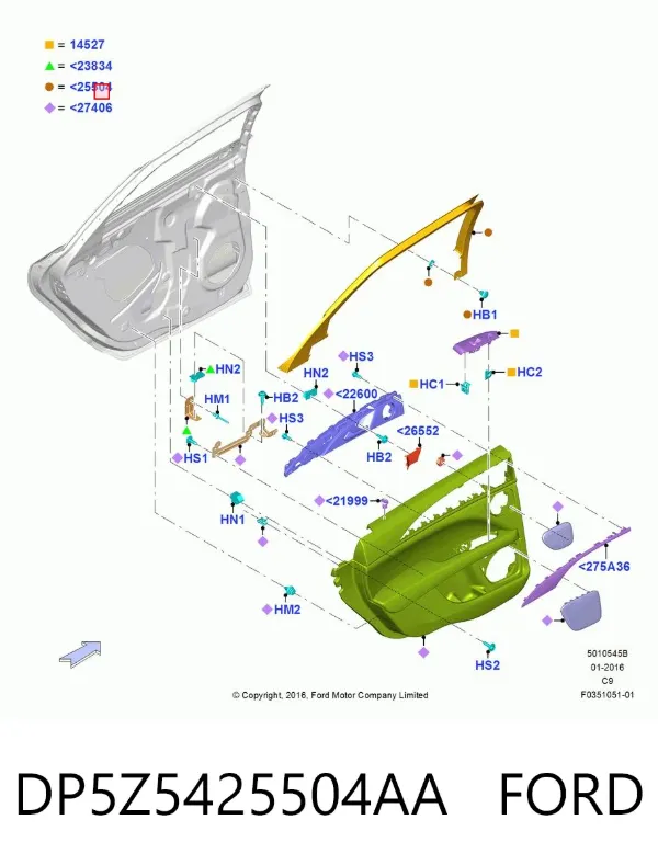  DP5Z5425504AA Ford