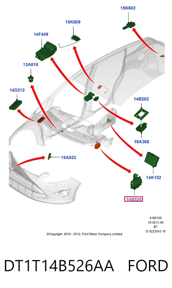  DT1T14B526AA Ford
