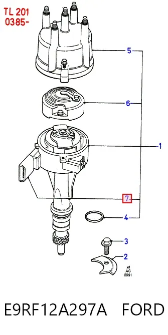 Модуль запалювання, комутатор E9RF12A297A Ford
