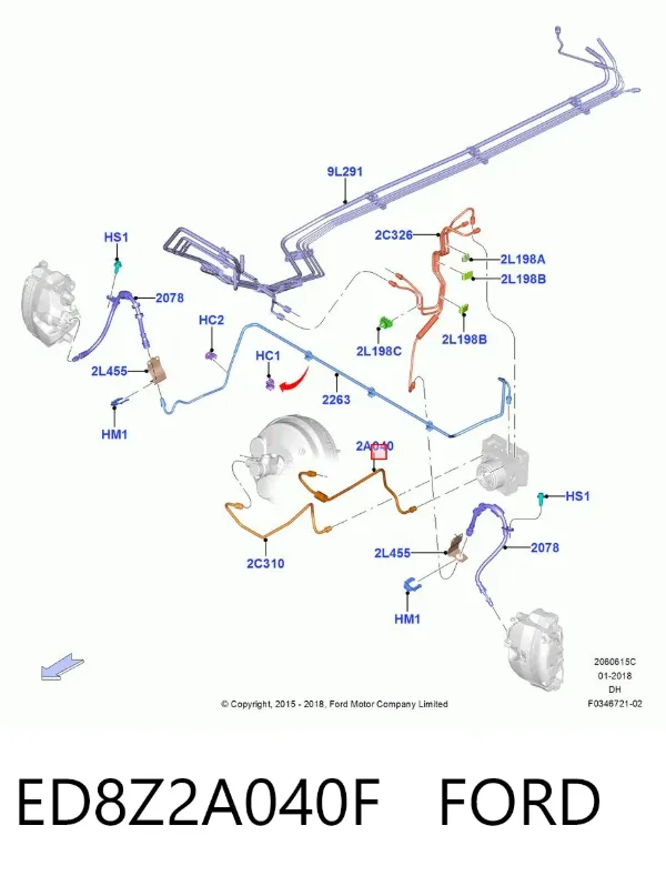  ED8Z2A040F Ford