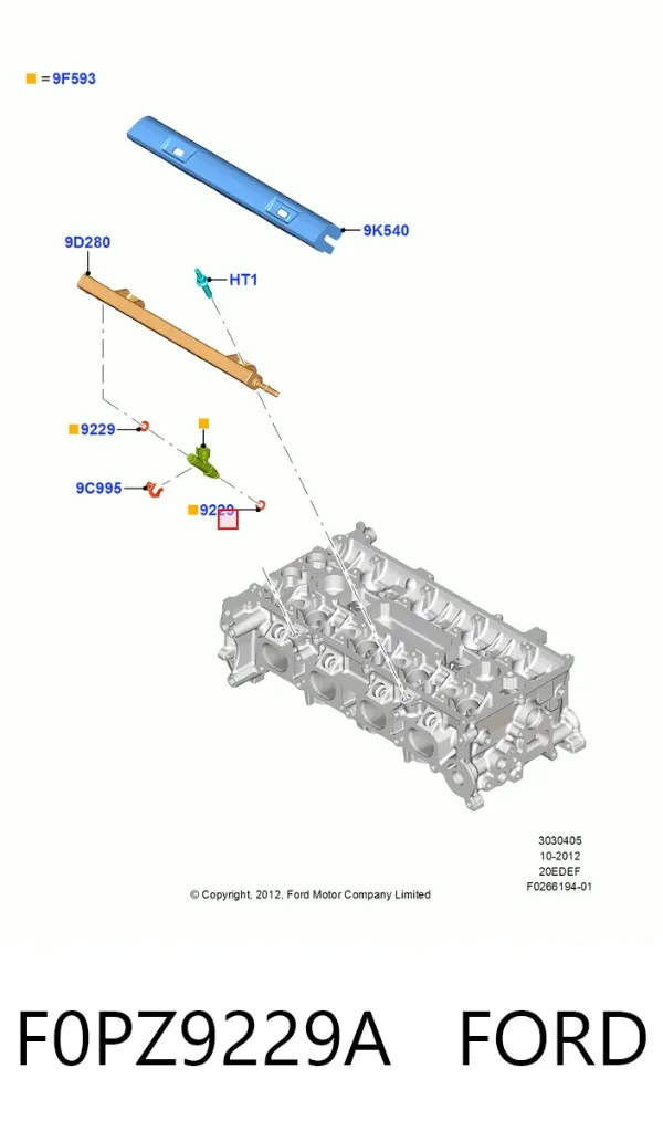 Кільце форсунки F0PZ9229A Ford