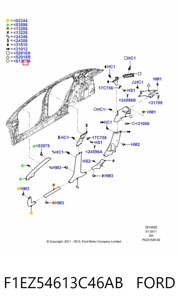  F1EZ54613C46AB Ford