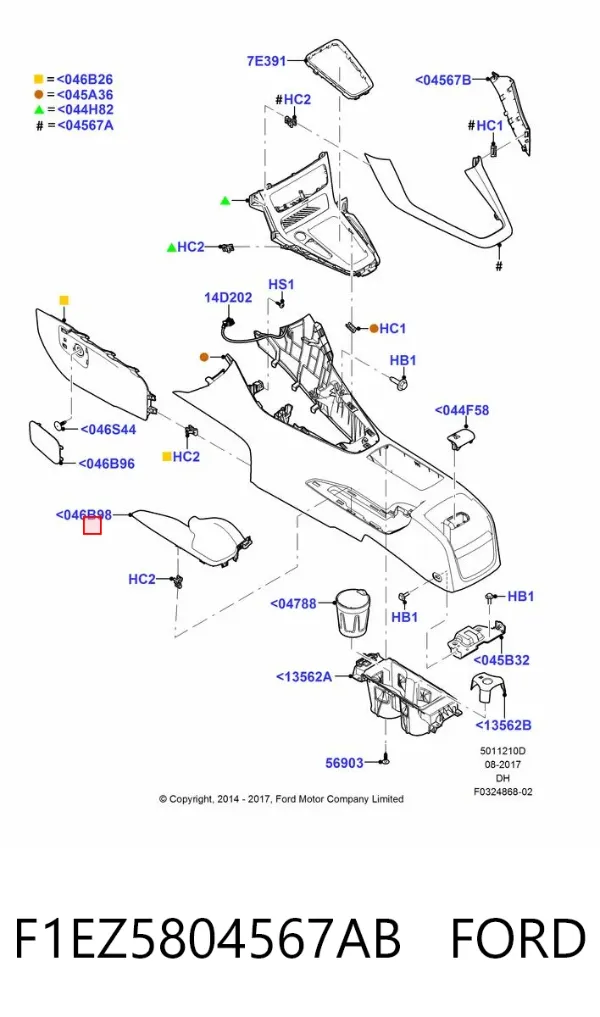  F1EZ5804567AB Ford