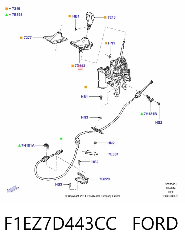  F1EZ7D443CC Ford