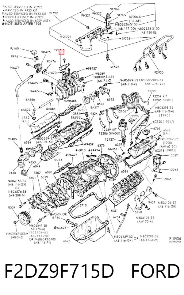 Датчик холостого ходу F2DZ9F715D Ford