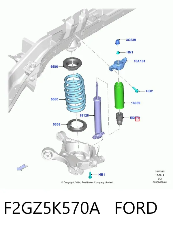  F2GZ5K570A Ford