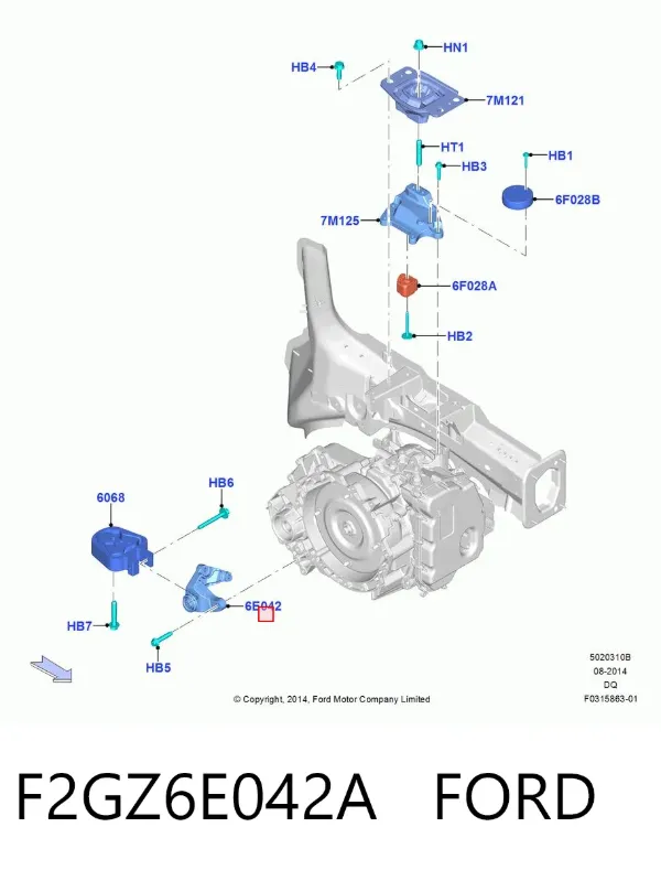  F2GZ6E042A Ford