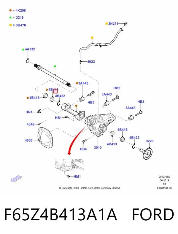  F65Z4B413A1A Ford