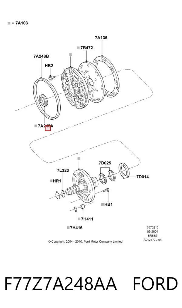  F77Z7A248AA Ford