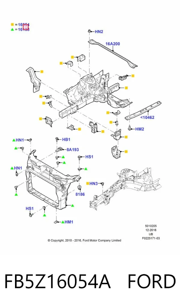  FB5Z16054A Ford