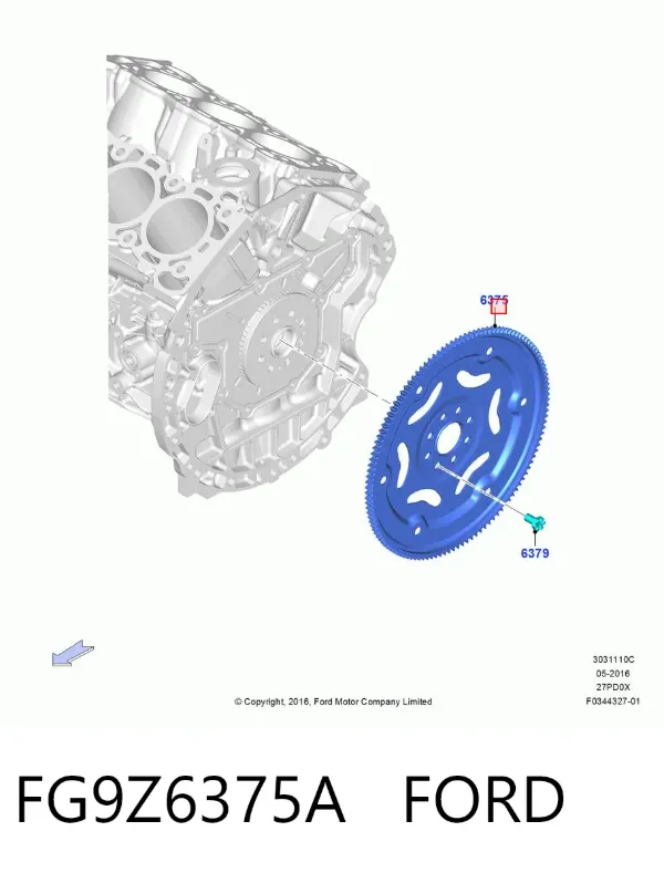 Маховик FG9Z6375A Ford