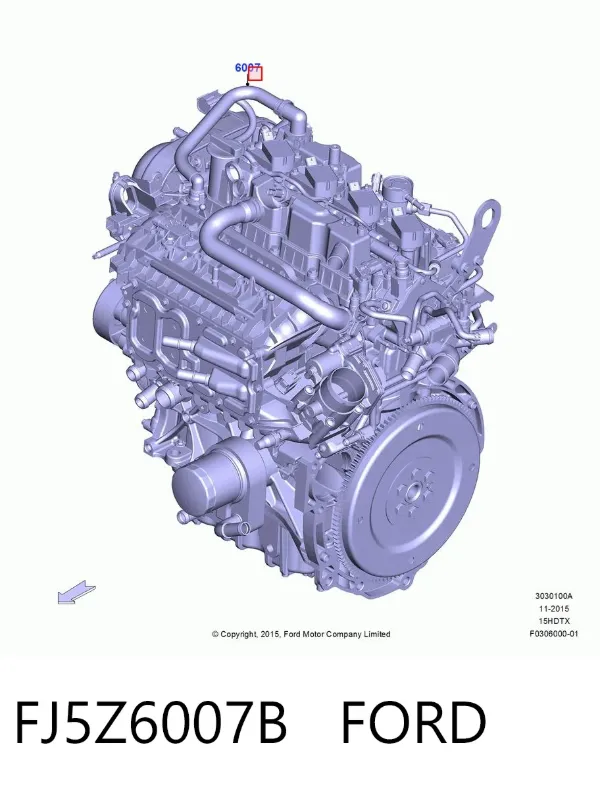 Двигун FJ5Z6007B Ford