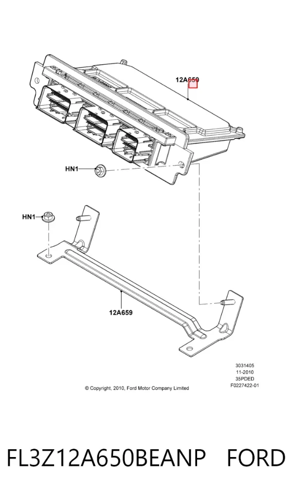 Електронний блок керування двигуном Ford Explorer U5
