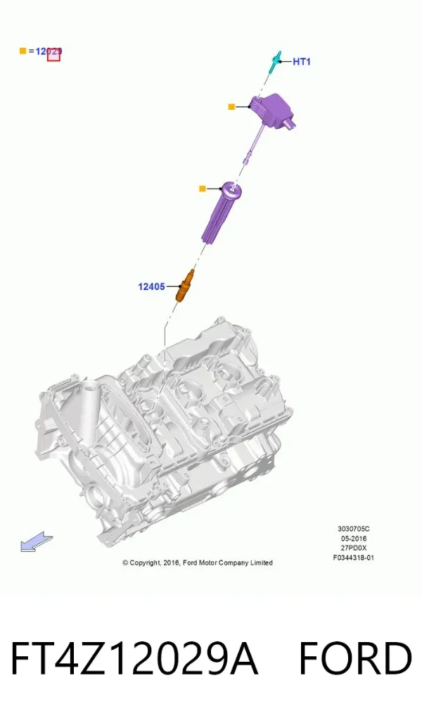 Котушка запалювання FT4Z12029A Ford